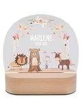 wunderwunsch® - Personalisiertes Nachtlicht für Babys - Individuelle Nachttischlampe für Kinder - Personalisierte Geschenke Kinder - Babygeschenk - Geschenk zur Geburt