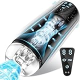 Elektrischer Masturbator Cup 10 Vibration mit 10 Saugmodi,Sex Spielzeug für die Männer solo Sex Toys Masturbieren für Männer Taschenmuschi Penis Masturbatoren mit 3D Realistischer Vagina Pussy