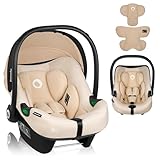 LIONELO ASTRID i-Size Baby Autositz 40-87 cm, Babyschale Gruppe 0+, Rückwärtsgerichtete Montage, 3-Punkt-Sicherheitsgurt Seitenschutz, Sitzeinlage Dri-Seat