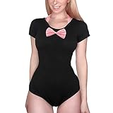 LittleForBig Baumwolle Strampler Onesie Pyjamas Bodysuit –Undercover Cutie Schwarz M