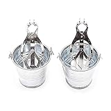 Damen Eimer Milchclip Starke Blatt Clip Brosche Spielzeug Gr. One size, silber