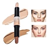 Highlighter & Konturenstift,Contouring Stick,Konturenstift mit zwei Enden,Konturstift,Highlighter Stift,Conturingstift,Concealer Contour,Konturstifte Make Up,Doppelkopf Make up Tool