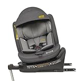 Jovikids 360° Drehbar Kindersitz mit ISOFIX, i-Size 40-150cm(ab Geburt -12 Jahre) Baby Autositz Reboarder mit Liegefunktion & Abnehmbar Vordach, ECE R129 (grau)