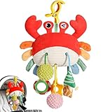 Goorder Kinderwagen Spielzeug 0-6 Monate, Kinderbett und Babyschale zum Beißen, Greifen und Geräusche erzeugen, Baby Spielzeug für Kleinkinder ab 0-18 Monate Neugeborenen Junge Mädchen Baby Geschenk