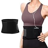 Giutsaull Bauchweggürtel Gürtel Verstellbarer, Waist Trainer Herren Damen, Bauchweg Schwitzgürtel, Taille Cincher Taillenmieder für Fitnesstraining, Figurformend Abnehmen Waisttrainer Taillenformer