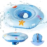 Oziral Schwimmring Baby 1-4 Jahre alt Schwimmsitz Kinderbecken Baby Schwimmring Schwimmhilfe Schwimmring Spielzeug Aufblasbare Kinder Schwimmhilfe Pool Schwimmring Blau
