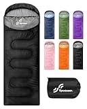Schlafsack Outdoor - Sportneer Schlafsack Erwachsene und Kinder - Schlafsack Winter, Schlafsäcke, Camping Sleeping Bag Deckenschlafsack Leicht Tragbar für Camping Wandern Rucksackreisen