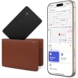 iVANKY Wallet Tracker Karte, aufladbarer dünner Wallet Finder, Air Tag Card funktioniert mit Apple Find My (nur iOS), Gegenstandsfinder für Gepäckmarken, Pässe, Handy, wasserdicht
