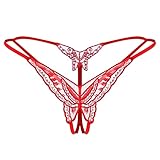Dessous für Damen Lingerie durchsichtig nachtwäsche Babydoll Spitze v-Ausschnitt schulterloses Spitzen-Kleid mit g-String s-4xl große größen Push up BH sexy reizwäsche