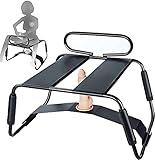 GYLEJWH Sex Möbel Mit Sex -Stuhl Sex Möbel Mit Dildolast, Masturbation Vibrationsstuhl, Mehrzweck -Sexualstuhl, Sex -Schaukelstuhl Für Viele Posen Und Sexpositionen, Liebeshocker Mit Griffen,L