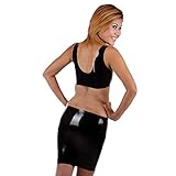Gummi Set (Bustier und Rock) aus Latex von Lequida