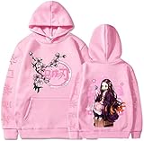 OLIPHEE Unisex Hoodie Fashion Casual Sweatshirt Cosplay Kostüm (XXL,Rosa-3)