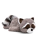 NICI Kuscheltier Waschbär Lenno 45cm relaxed-liegend grau - Stofftier aus weichem Plüsch, niedliches Plüschtier zum Kuscheln und Spielen, für Kinder & Erwachsene - tolle Geschenkidee - 61303