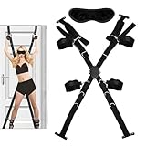 Sex Bondageset extrem fesseln Bondage Set mit Handschellen fußfesseln Augenbinde SM Kit Sexspielzeug Bondage Türfesseln set BDSM Tür Pärchen Sex Bondage Set Bett Fesseln Sexspielzeug für Paare extrem