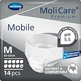 MoliCare Premium Mobile Einweghose: Diskrete Anwendung bei Inkontinenz für Frauen und Männer; 10 Tropfen, Gr. M (80-120 cm Hüftumfang), 14 Stück