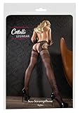 COTTELLI Stockings & Hosiery - Ouvert-Strumpfhose für Frauen, erotische Strumpfhose mit Eingriff, Strümpfe und Strapse in schwarz
