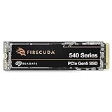 Seagate FireCuda 540 NVMe SSD 2 TB, PC Gaming interne Solid State Drive, M.2 PCIe Gen5, bis zu 10.000 MB/s, 3 Jahre Rescue Service, Modellnr.: ZP2000GM3A004