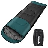 Schlafsack Outdoor für Camping 3 Jahreszeiten Erwachsene Schlafsack, 2 in 1 Funktion Deckenschlafsäcke, Warm, Leichtgewichtig, Wasserdicht für Rucksackreisen, Wandern und Reisen
