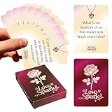 Generisch Beziehung Kartenspiel,50-Blatt Interaktives Beziehungs Kartenspiel | Kartenspiele für tiefgründige Gesprächsfragen für Paare - Für Frisch Verheiratete