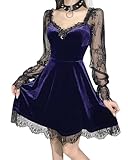 DINGJIUYAN B08W2FVWXH, Herbstkleid lila, X-Large