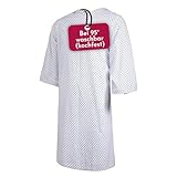 Clinotest Patientenhemd für Erwachsene - 95 Grad waschbares, kochfestes OP Hemd ohne Einlaufen, Unisex Pflegehemd hinten offen, Krankenhaushemd ideal für Kliniken & Pflegeeinrichtungen - 110cm lang