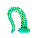 35 cm langer weicher Silikondildo mit Saugnapf, dünnem Tentakel-Monsterdildo-Analplug, geeignet für Prostata-Massage, Analtraining, ideal für Frauen, Männer und Paarspiele, extra dünner Analplug