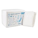 LittleForBig Erwachsenen Windeln 10 Stück - ABDry Weiße Windeln (X-Large 121-142 CM)