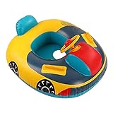 Baby Schwimmring, Kleinkinder Schwimmsitz, Automobil Schwimmring, Baby Schwimmhilfe mit Lenkrad-Griff, Kinder Schwimmreifen, Baby Schwimmn Schwimmtrainer, Kinderboot für Kinder von 1-5 Jahre alt