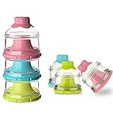 Milchpulver Portionierer Baby, 3 Schicht Tragbare Milch Pulver Spender Milchpulver Box Formel Milchpulver-Portionierer BPA-Frei Reisen und Outdoor-Aktivitäten