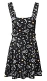 CutiePlusU Damen Strapskleid Verstellbare Hosenträger Rock Cartoon Gedruckt Overalls, Underwater Paradise, 3X-Groß