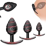 3er Analplug Set,Analplug für Frauen Männer,Spiralkugel Buttplug mit Extra Großer Anker,Analkugeln Anal Beads Anal Dildo Klein Groß Dick Butt Plug Anal Toy,Sex Spielzeug für die Männer Frau Paare (C)