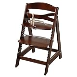 roba Treppenhochstuhl Sit Up III - Mitwachsender Baby Hochstuhl - ab 6 Monaten - Kinderhochstuhl aus Holz braun - Stuhl bis 50 kg belastbar, 1 Stück (1er Pack)