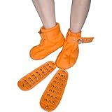 Abschließbare ABDL Baumwoll Booties – Weiche Fußfessel mit Spike-Einlagen und Magnet-Schloss, individuell einstellbar, unisex für Damen & Herren