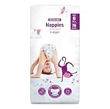By Amazon Ultra Dry Windeln Größe 6 (15+ kg), Weiß, 70 Stück (1-er Pack) (Früher Unter Der Marke Mama Bear, Identisches Produkt)