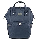ProGression Wickelrucksack, Rucksack Wickeltasche lässig für unterwegs, inkl. Wickelunterlage, ideal für den Kinderwagen, mit vielen Fächern für Babysachen und Windeln