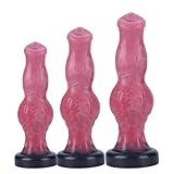 Realistischer Wolf Penis Dildo S/M/L Analdildo Fantasy Monster Dildo mit Saugnapf Buttplug Anus Dilatator G-Punkt Prostata Stimulation Anal Sexspielzeug für Frauen Männer Paare(L)