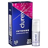 Durex Intense Orgasmic Gel – Stimulierendes Gel für gesteigerte klitorale Empfindsamkeit – Wärmende, kühlende und prickelnde Effekte – 10 ml (1 x 10 ml)