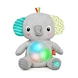 Bright Starts, Hug-a-bye Baby Kuscheltier Elephant mit Lichtern, Melodien, unterschiedlichen Texturen und vielem mehr, mehrfarbig