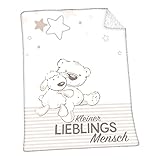 Herding Baby Best Kuscheldecke Soft-Plush, Kleiner Lieblingsmensch, 75 x 100 cm