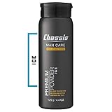 Chassis Premium EIS Körperpuder mit vierfacher Kühlung I Frisches Body Powder verhindert Wundscheuern & Geruchsbildung I Deo Puder gegen Schweiß I Intimpuder, Babypuder