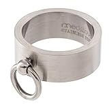 meditoys - 'Ring der O' in Edelstahl (matt), Finger-Ring Damen Herren