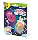 SES Creative 25089 - Schlüpfende Einhörner, 2 Überraschungseier - Magisches Wachstumsspielzeug für Kinder, Diverse Farben