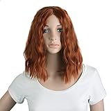 MapofBeauty 14'/35cm Sexy Schöne Frau Kurze Lockige Haare Rolle Spielen Perücke Und Täglich Gebrauch Perücke (rot Kupfer)