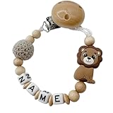 Individuell gestaltetes Babygeschenk personalisiertes baby geschenk mit Namen für Mädchen oder Junge Baby Geschenk personalisiert zur Geburt & Taufe mehrere Modelle (Löwe Natur)