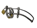 'Cum Control V2' Keuschheitskäfig Zwangsdilator, Peniskäfig mit Penis-Plug Dilator (Cockring 4.7 cm)