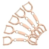 AKOOSY 5 Stück Kette Dekorative Schnalle D Ring Bit Metallschnalle Für Gürtel Schlüsselanhänger Bitring Gürtelschnalle Bitkettenverschluss Für Schuhe Gürtel Kettenschnalle