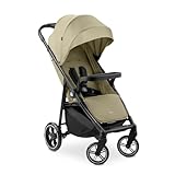 hauck Shop N Care, Olive - Kinderbuggy mit Liegefunktion ab Geburt bis 22 kg, Becherhalter und Snack Tablett, Klein Zusammenklappbar, UV Schutz 50+, XL Korb bis 3 kg