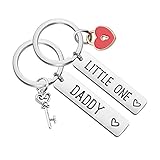 TGBJE BDSM Geschenk Papa und Little One Schlüsselanhänger Set DDLG Geschenke Papa Geschenk Babygirl Geschenk Paar Schlüsselanhänger Set BDSM Paar Geschenk, Daddy Set, Medium