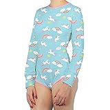 Littletude ABDL Einteiler Einhorn Regenbogen Langarm - - XXX-Large