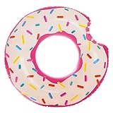 Intex 56265NP - Aufblasbarer Schwimmring Regenbogen-Donut, Vinyl, Mehrfarbig, 94x23 cm